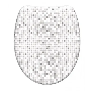 Schütte WC sedátko MOSAIK GRAU| Duroplast, Soft Close