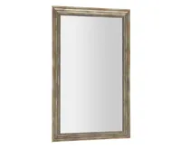 SAPHO DEGAS zrcadlo v dřevěném rámu 616x1016mm, černá/starobronz