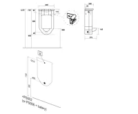 KERASAN WALDORF urinál se zakrytým přívodem vody, 44x72cm, bílá (7)