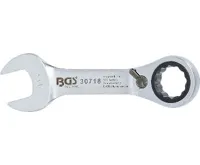 BGS Klíč očkoplochý ráčnový 18 mm, extra krátký (2)