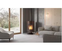 HS Flamingo Krbová kamna MASTERFLAMME ® Grande II, hnědá - sametová (17)