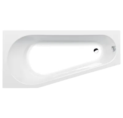 POLYSAN PROJEKTA L asymetrická vana 160x80x44cm, bílá