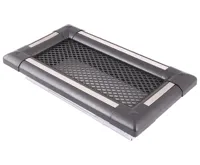 HS Flamingo Krbová mřížka 10x20 cm, EXCLUSIVE grafit / nerez