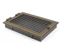 HS Flamingo Krbová mřížka STYLOVÁ 21x32 cm, zlatá patina