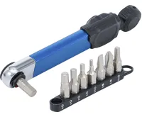 BGS Momentový klíč, výstup vnitřní šestihran 6,3 mm (1/4"), 2-10 Nm, se sadou nástrčných hlavi (3)