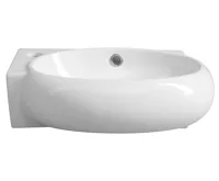 SAPHO RIBERA keramické umývátko rohové 43x28,5 cm, otvor pro baterii vlevo, bílá (3)