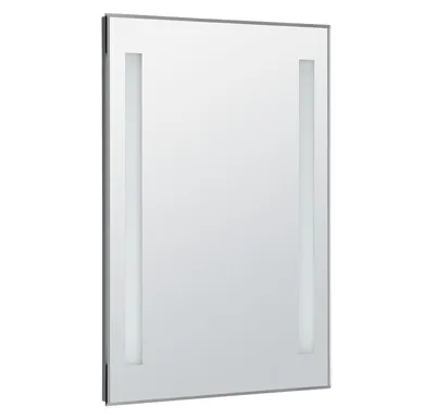 AQUALINE Zrcadlo s LED osvětlením 50x70cm, kolébkový vypínač