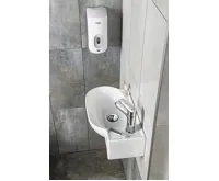 SAPHO YUMO keramické umývátko rohové 45x28cm, bílá (3)