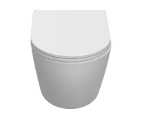 ISVEA INFINITY závěsná WC mísa, Vortex Rimless, 36,5x53cm, bílá (4)