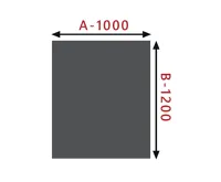 HS Flamingo Sklo pod kamna - Obdelník 1000x1200 mm / 6 mm (1)