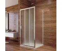 LIMA Sprchový kout, čtverec, 90x90x190 cm, chrom ALU, sklo Point (1)
