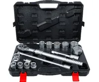 BGS Sada nástrčných klíčů, s přepínací ráčnou, výsuvnou, 20 mm (3/4&quot;), 19 - 50 mm, 16dílná