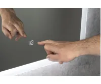 AQUALINE FAGO zrcadlo s LED osvětlením 60x80cm, dotykový senzor, stmívatelné (6)