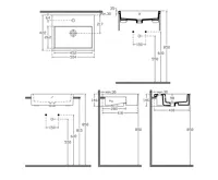 ISVEA PURITY keramické umyvadlo polozápustné, 50x42cm, bílá (7)