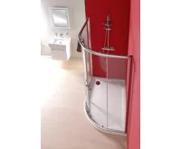 GELCO RIVA sprchová vanička z litého mramoru, čtvrtkruh 120x90cm, levá, bílá (5)