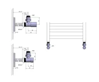 SAPHO COMPACT připojovací sada ventilů ruční rohová, chrom (4)