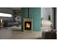 HS Flamingo Krbová kamna AQUAFLAM VARIO ® SAPORO 11/5kW olivová, elektronická regulace (16)