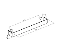 SAPHO TABELLA držák ručníků 520mm, nerez mat (8)