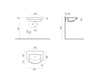 GSI NORM keramické umyvadlo 60x49cm, oblé, bílá ExtraGlaze (6)