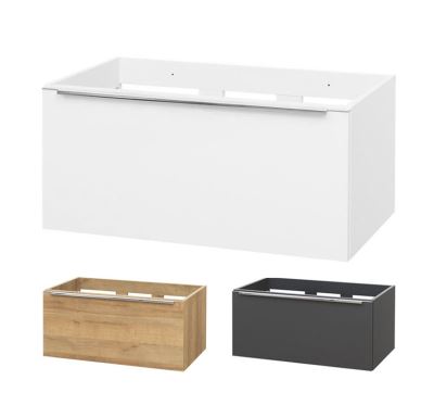Mailo, koupelnová skříňka, bílá, 1 zásuvka, 810x470x480 mm