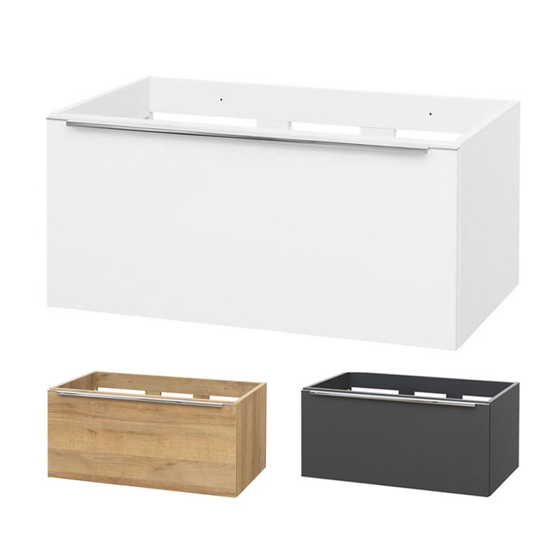 Mailo, koupelnová skříňka, bílá, 1 zásuvka, 810x470x480 mm