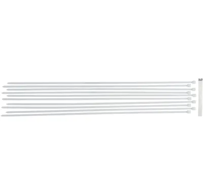 BGS Vázací pásek 8,0 x 800 mm, bílý, 10 ks
