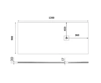 GELCO MITIA sprchová vanička z litého mramoru, obdélník 120x90cm, šedá (5)