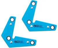 BGS Magnety pomocné pro sváření úhlů, tvar L, 9 kg, 2dílná BGS Magnety pomocné pro sváření úhlů, tvar L, 9 kg, 2dílná
