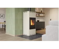 HS Flamingo Krbová kamna AQUAFLAM ® 12 s výměníkem - krémová, základní regulace (16)