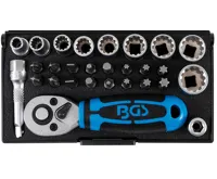 BGS Gola sada 1/4" 5,0 - 13,0 mm, 28 dílů