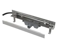 ALCAPLAST Odtokový systém pro zabudování do stěny, kryt nerez-lesk, osvětlení červená APZ5-EDEN+AEZ123-750