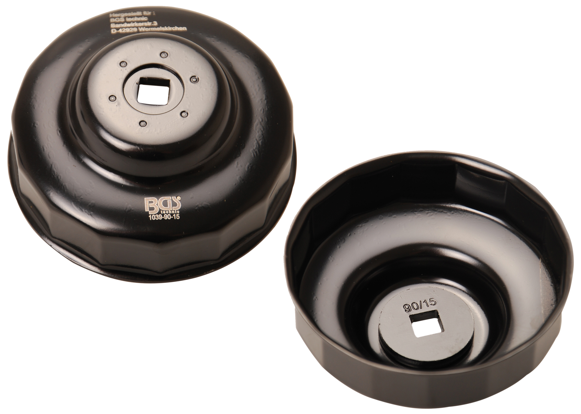 Bgs hlavice na povolování olejových filtrů 90 mm, 15ti hran