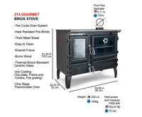 CALISKAN Sporák na tuhá paliva GURMET (5)