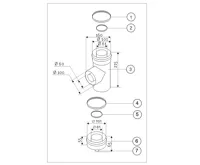 Protherm O1 odbočka provoúhlá ø 60/100 (1)