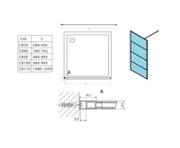 GELCO CURE BLACK sprchová zástěna 900mm, čiré sklo (13)