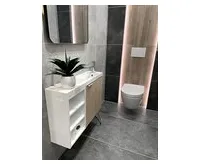 SAPHO LATUS VI umyvadlová skříňka 50x50x22cm, pravá, dub alabama (1)