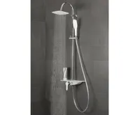 Sprchový set SCHÜTTE WATERWAY se sprchovou baterií a poličkou, bílá / chrom (2)