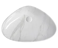 SAPHO DALMA keramické umyvadlo na desku, 58,5x39cm, carrara (4)