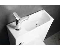 AQUALINE JALTA HYGIE WC kombi s umývátkem, Rimless, spodní/zadní odpad, bílá (7)