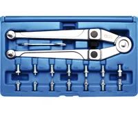 BGS Klíč stavitelný na napínací kladky a matky brusek s výměnnými čepy BGS Klíč stavitelný na napínací kladky a matky brusek s výměnnými čepy