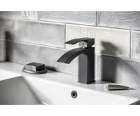 SAPHO GINKO 25 stojánková umyvadlová baterie, černá mat (3)