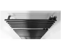 AQUALINE TUBINI otopné těleso 596x1454 mm, Antracit (6)