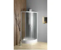 AQUALINE ARLEN čtvrtkruhová sprchová zástěna 900x900 mm, sklo Brick