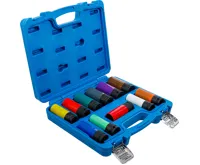 BGS Sada nástrčných hlavic ,  12,5 mm (1/2") ,  15 - 27 mm a speciální šrouby pro kola ,  11dí (1)