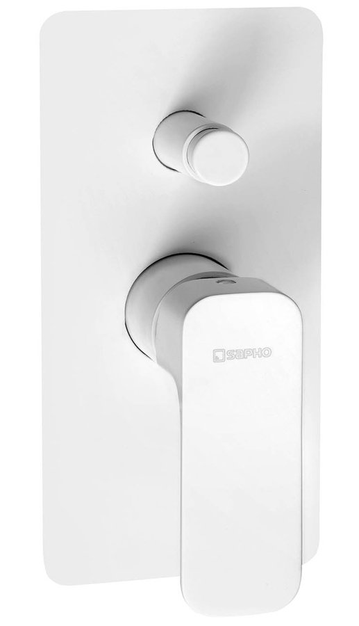 SAPHO SPY podomítková sprchová baterie, 2 výstupy, bílá mat