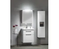 SAPHO LUCIE galerka s LED osvětlením, 55x70x17cm, bílá (3)