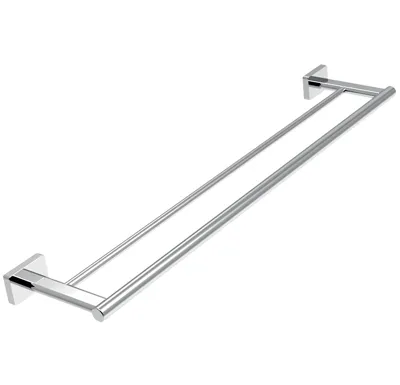 NOVASERVIS Dvojitý držák ručníků GRETA 600 mm, chrom - AGR10