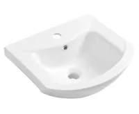 AQUALINE ZERO 45 keramické umyvadlo nábytkové 45,5x40cm, bílá AQUALINE ZERO 45 keramické umyvadlo nábytkové 45,5x40cm, bílá