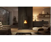 HS Flamingo Krbová kamna AQUAFLAM ® 12 s výměníkem - černá, základní regulace (29)