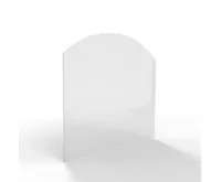 HS Flamingo Sklo pod kamna - Oblouk 1000x1000 mm / R725 / 6 mm (1)